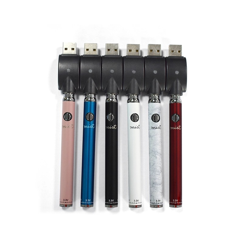 Custom Logo 510 Cartridge Thick Oil Wax Vape Pen Battery 350mAh with Wholesale Price Electronic Cigarette Disposable Vape