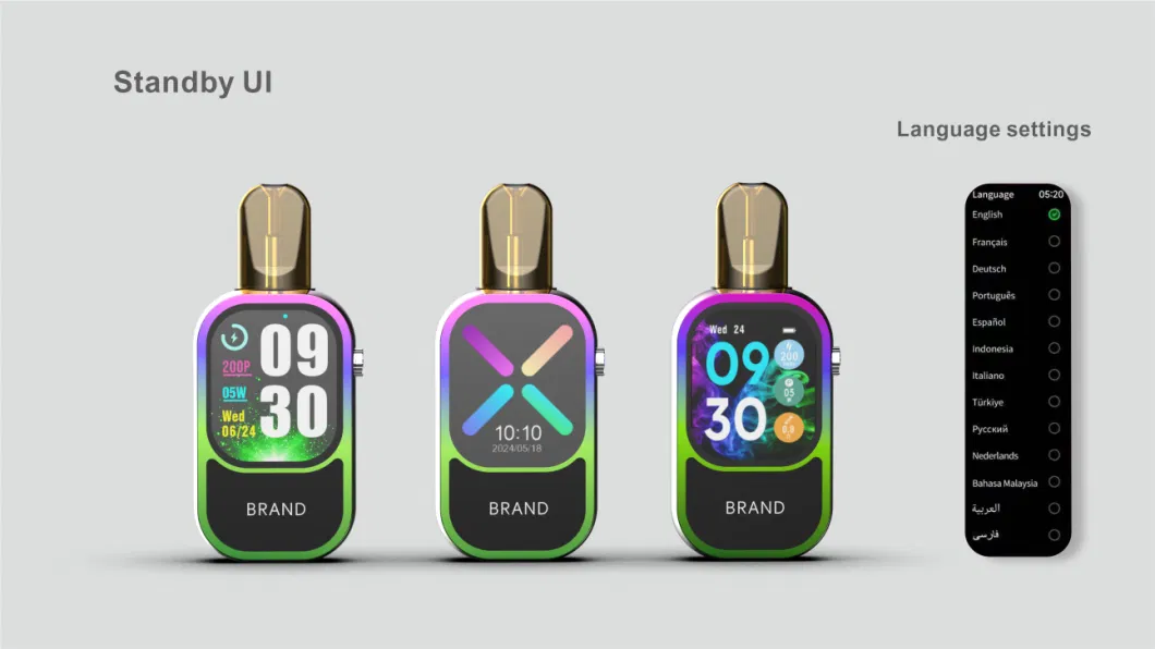 EU Warehouse LCD Screen Display Bluetooth Connection Pod System Pod Kit Wholesale Disposable Vape