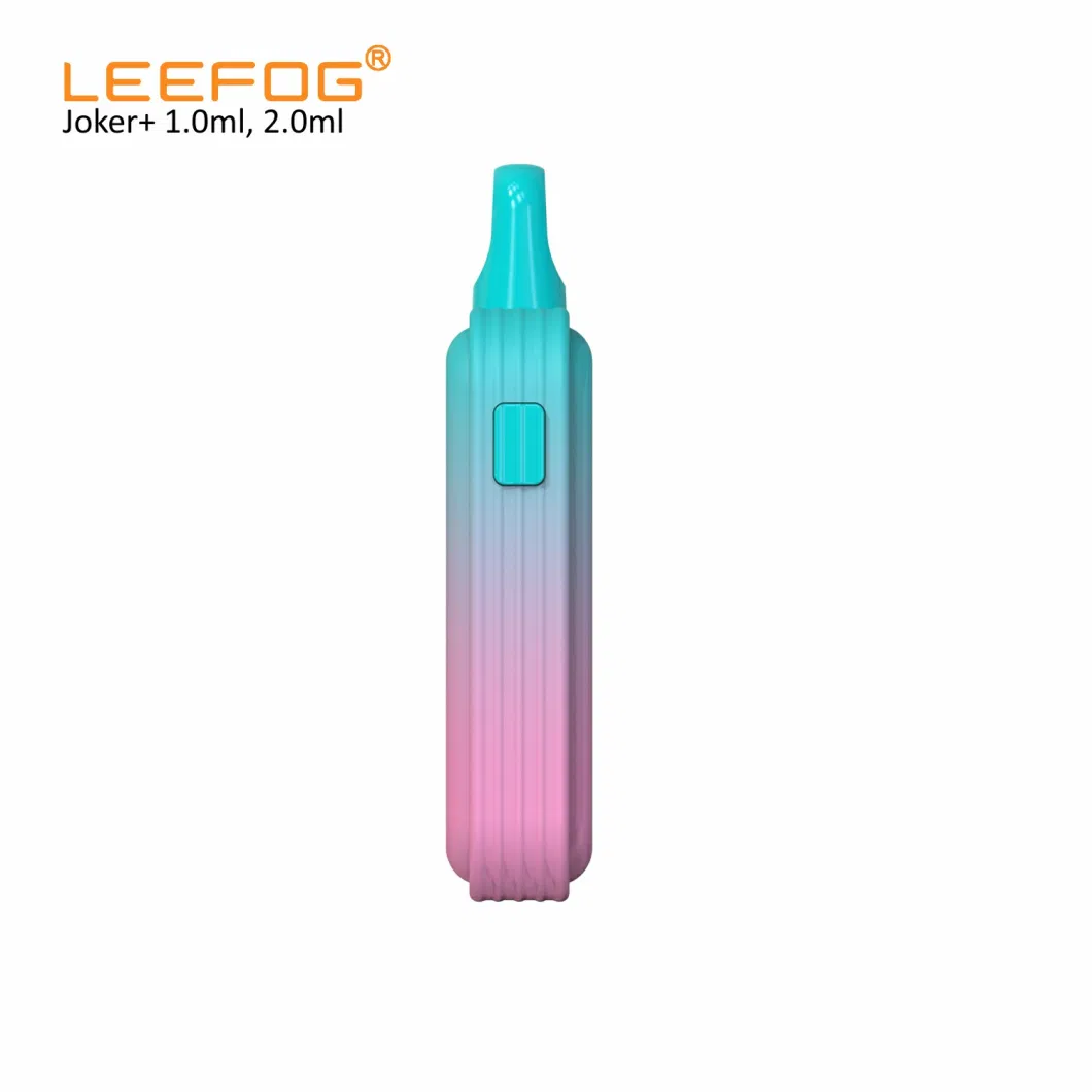 Leefog Joker+ Wholesale OEM ODM 1ml 2ml 1 2 Gram Empty Rechargeable Pen Vaporizer All-in-One Disposable Vape with Preheat and Voltage Adjustable