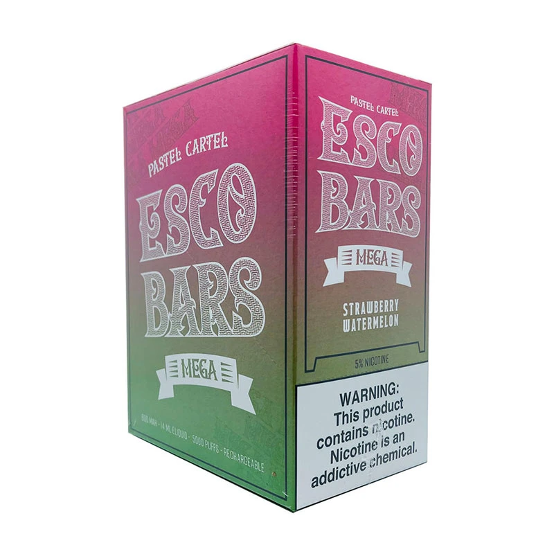 Hot Sell Esco Bars Mega 5000 Puffs Rechargeable Vapes Disposable Pen E Cigarette 5% Vape Bars 14ml Disposable Vape