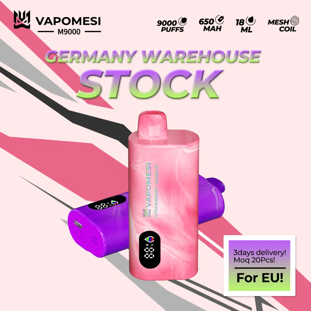 Free Shipping Vapomesi Disposable Vape EU Warehouse Vape Pen 9000 30000 Puffs Randm Wholesale Electronic Cigarette Vapor Vaporizer Vape Waka Distributor 3days