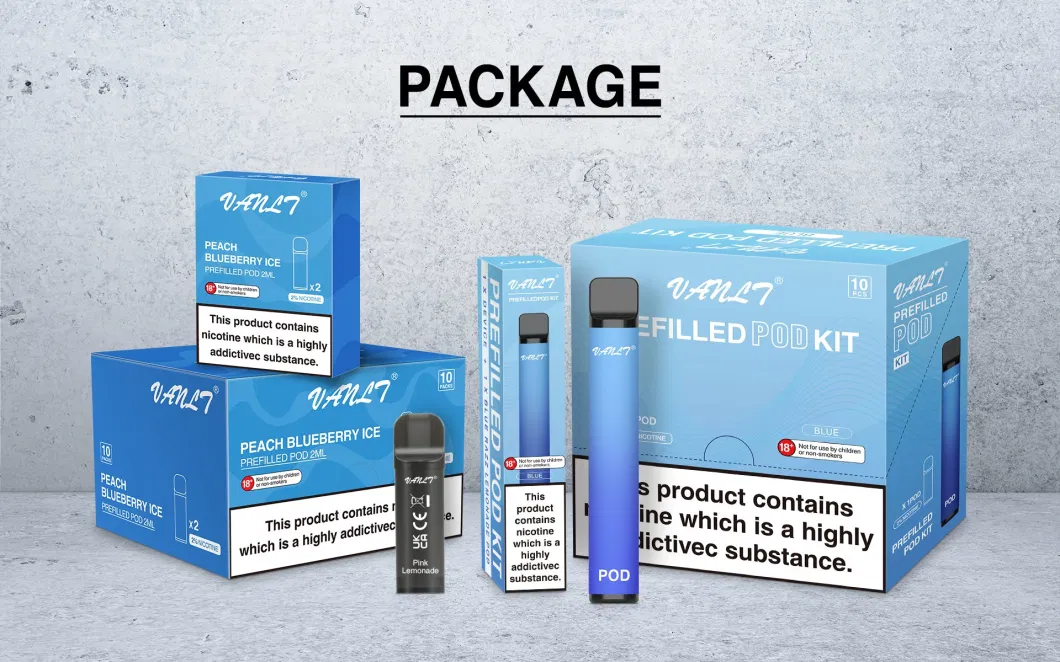 Disposable Vape E Cigarettes Puff Pen 2ml Prefilled Pods Cartridge 400mAh Battery Kit Vs Elf Puff Bar