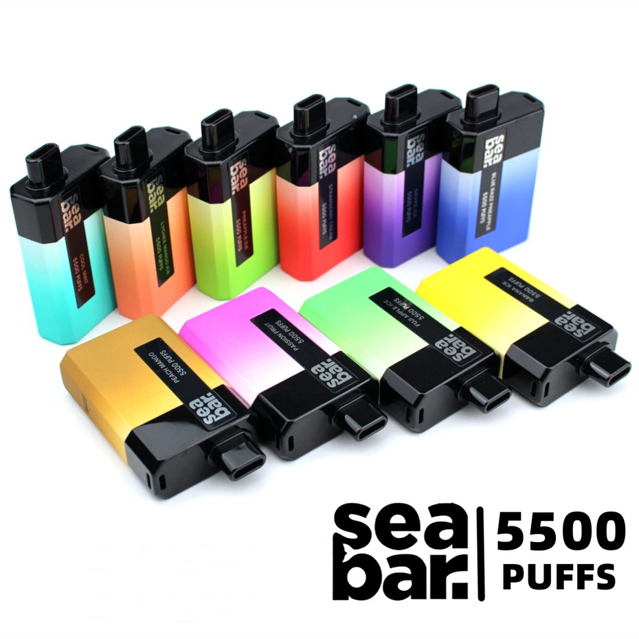 Best Wholesale Seabar 5500 Puffs Disposable Vape Ecigarette Pen Hookah Puff Bar Dispo Vape Near Me