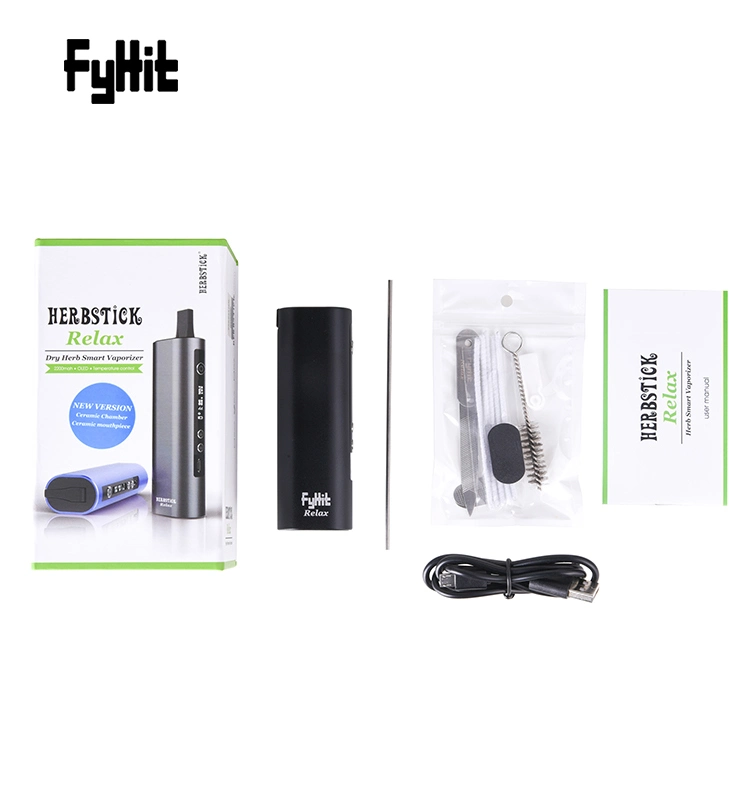 2021 Latest Digital Vaporizers Pen Ceramic Heating Oven Hybrid Dry Herb Vaporizer with 2200mAh