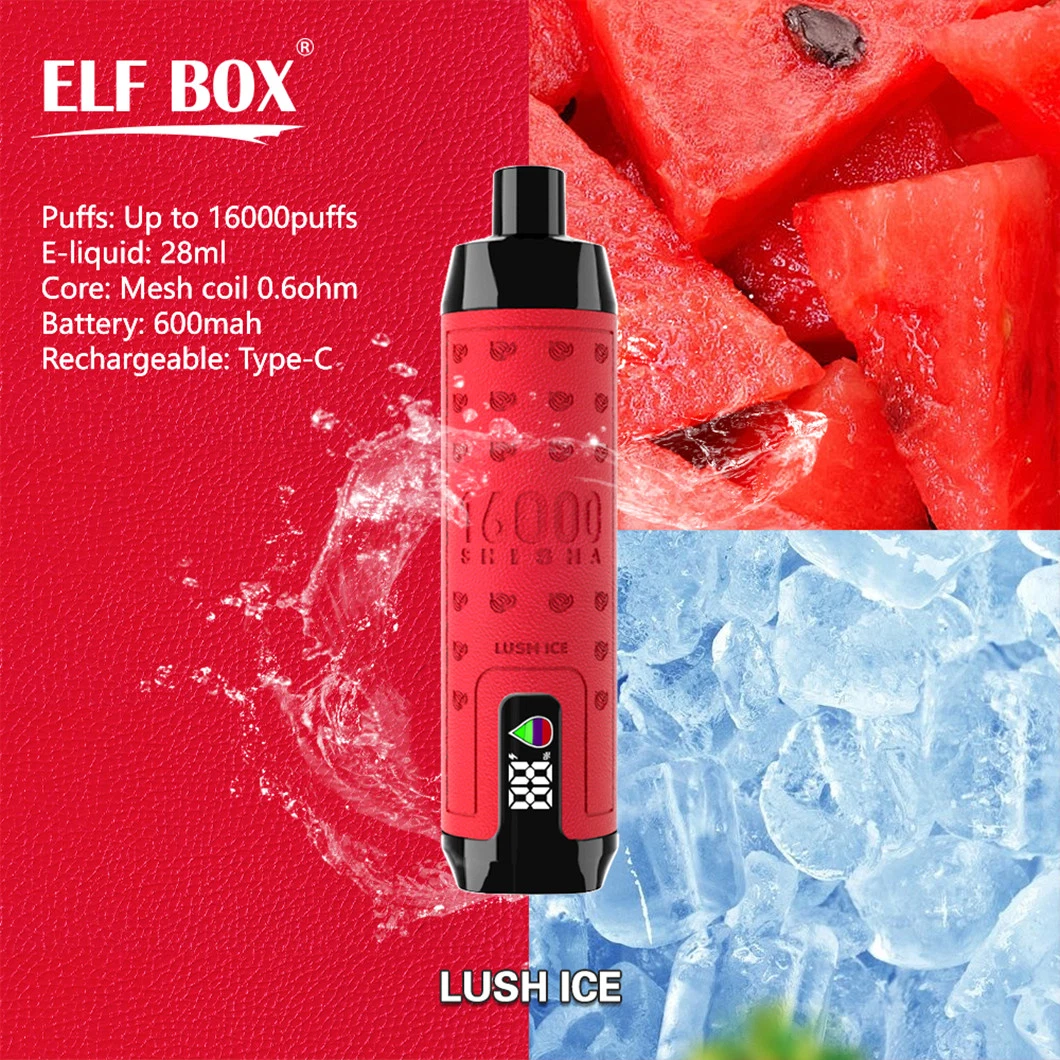 Vaporizers Wholesale Vape Disposable Vape Elf Box Shisha16000 PRO15000 12K 9000 9K Puff Charger OEM Pluma Pod Bar E Cigarette Empty Vapsolo Pen E Hookah Vape