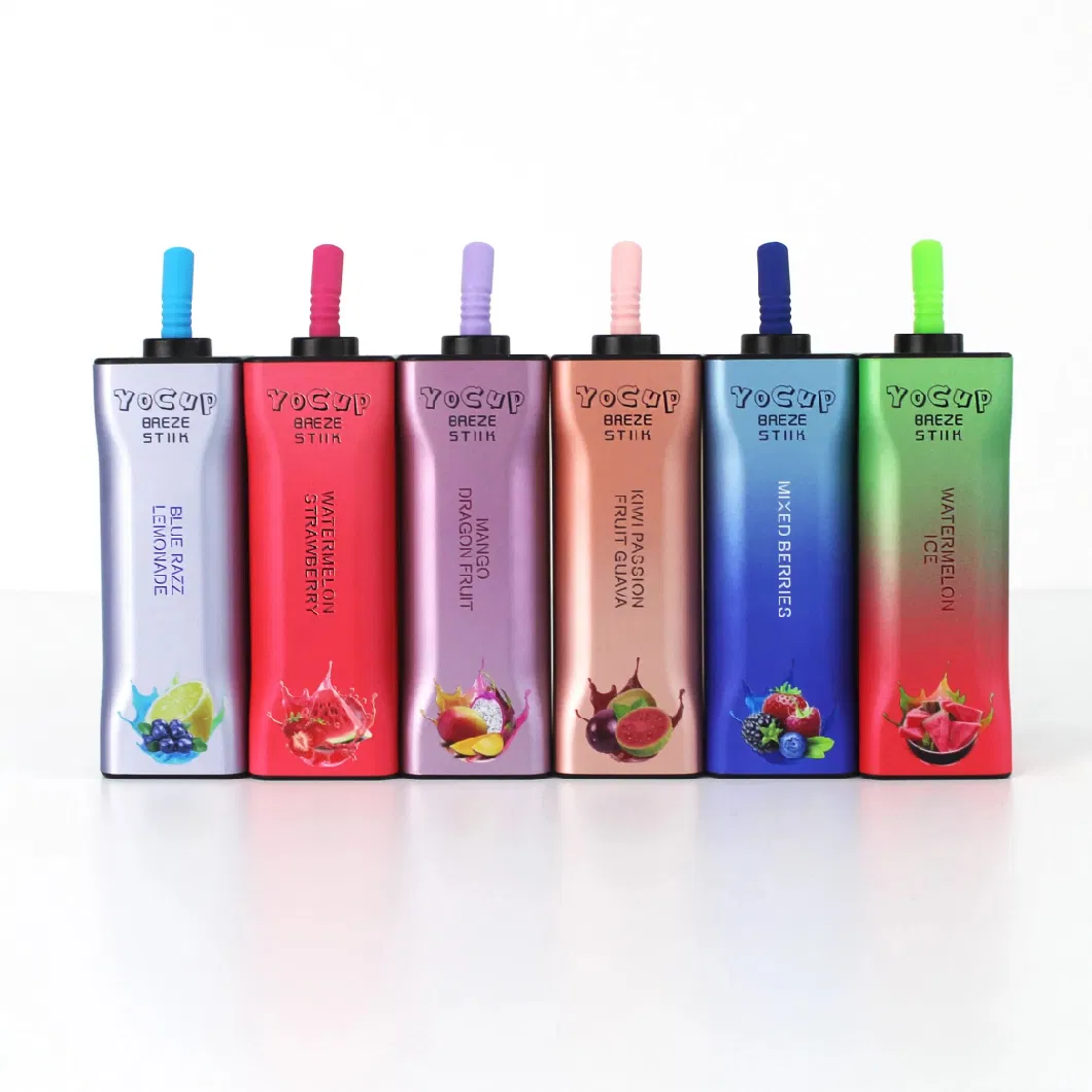 Wholesale Breze Stiik Yocup 8000 Puffs Disposable Electronic Cigarette Multiple Fruit Flavours Vape