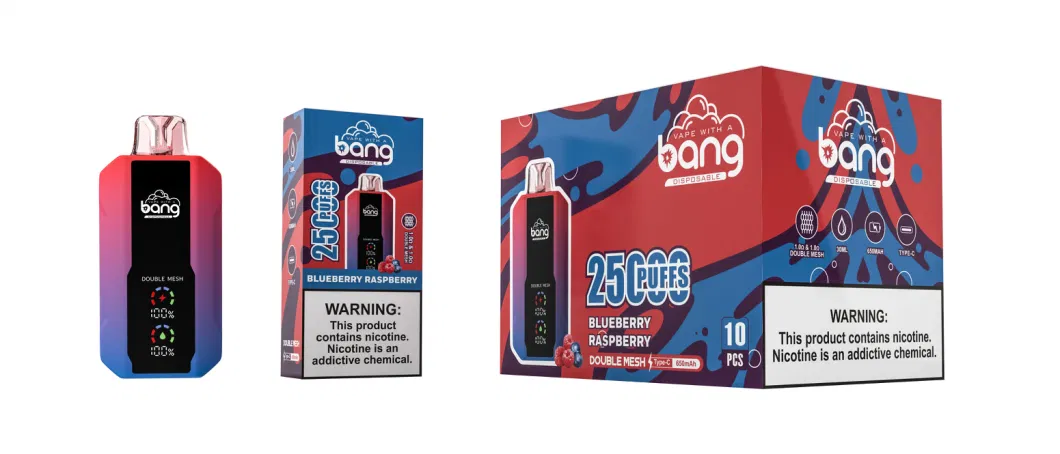 Disposable Pod Vaporizer Bang 25000 Puff Bar Distributors E-Cig Wholesale Disposable Vape Pen