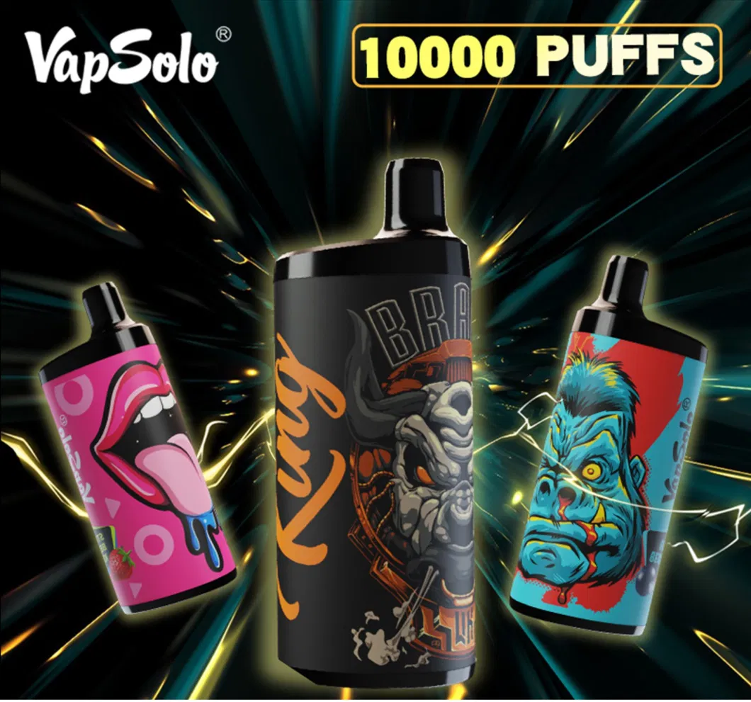 Vapesolo King 10000 Puffs Vape Pen Battery Recharge Puff Distributors Disposable Vape Amazon Wape Esco Bar Mr. Smog King Vapsolo 10000 Puffs Zero Nic OEM