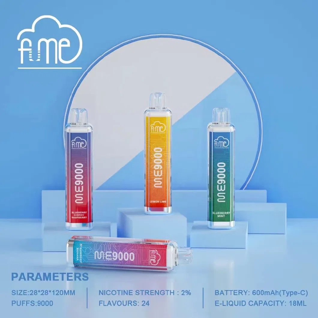 Wholesale Fume Me 9000 Disposable Vape 600mAh Rechargeable 9000 Puff Bar Wholesale Disposable Vape Pen