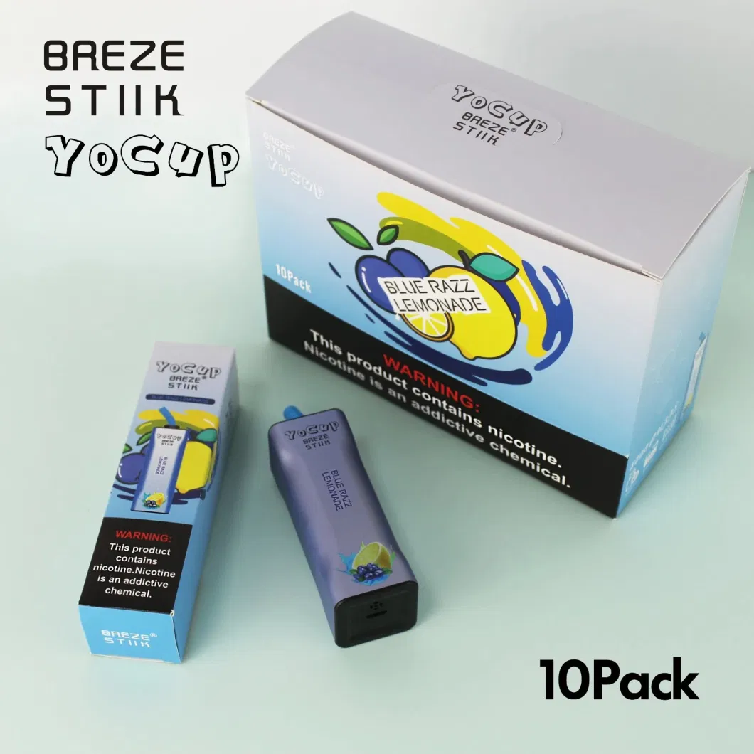 Wholesale Breze Stiik Yocup 8000 Puffs Disposable Electronic Cigarette Multiple Fruit Flavours Vape