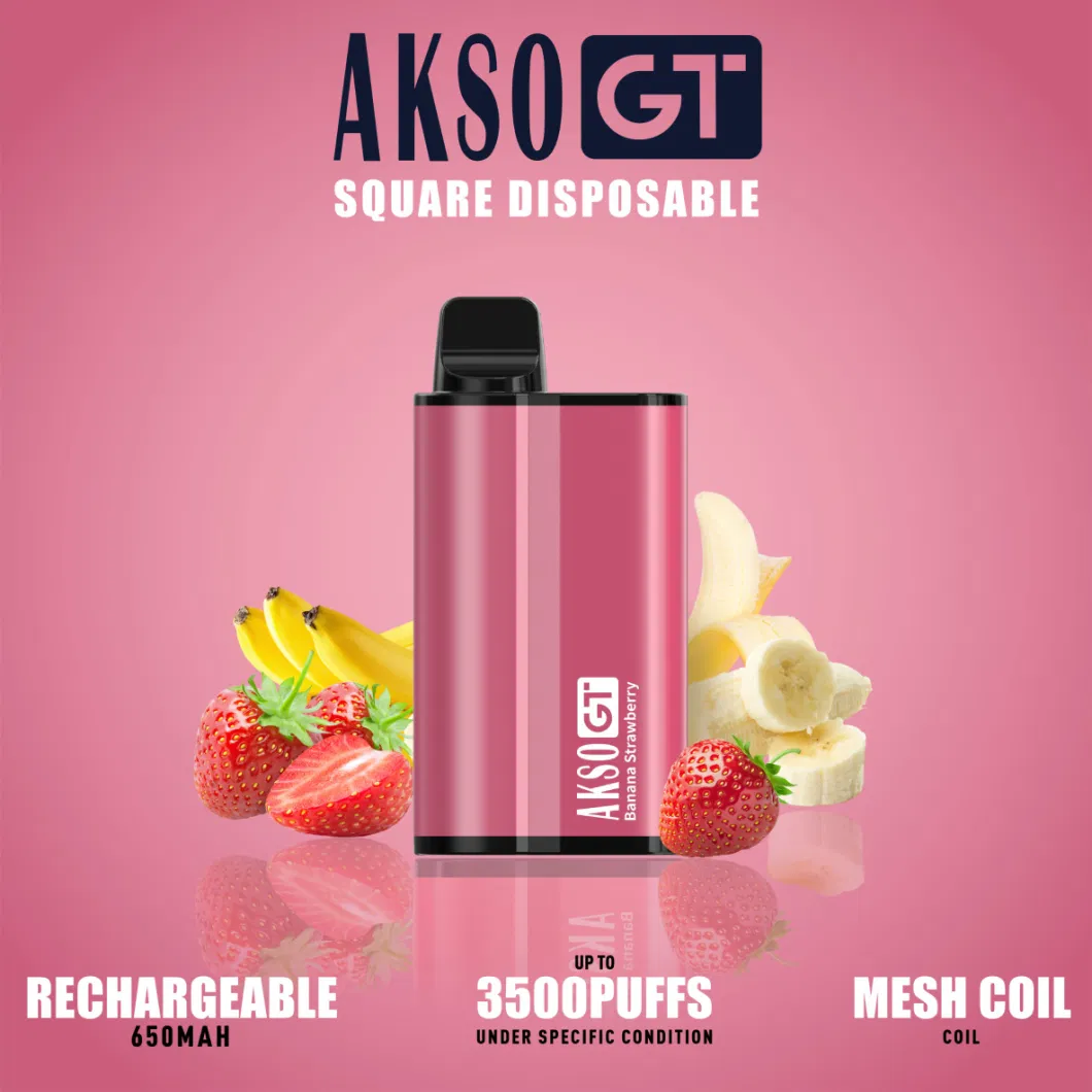 Factory Price Wholesale Disposable E Cigarette Akso Gt 3500 Puffs Rechargeable Electronic Cigarette with High Quality