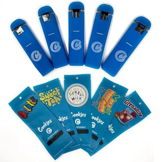 Cookies V1 Bar Disposable Vape Pen 1000mg Oil Atomizer Cartridge with 280mAh Rechargeable Battery Packwoods Jungle Boys Disposable Pod