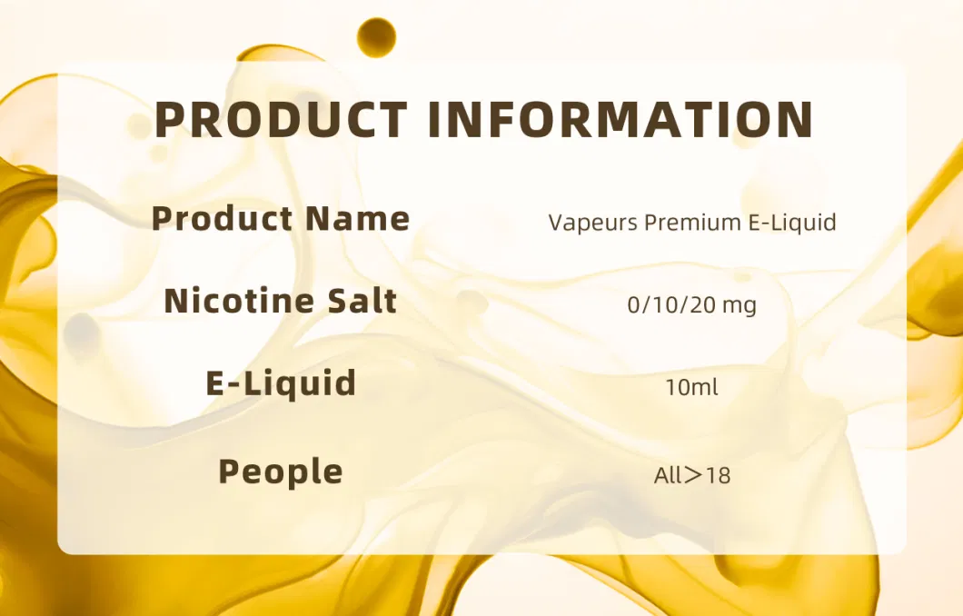 Wholesale Premium Nicotine 10ml E-Liquid UK E Cig Liquid Vape Ejuice Original Wape E Juice with Various Flavors Available for Vaping Vapers