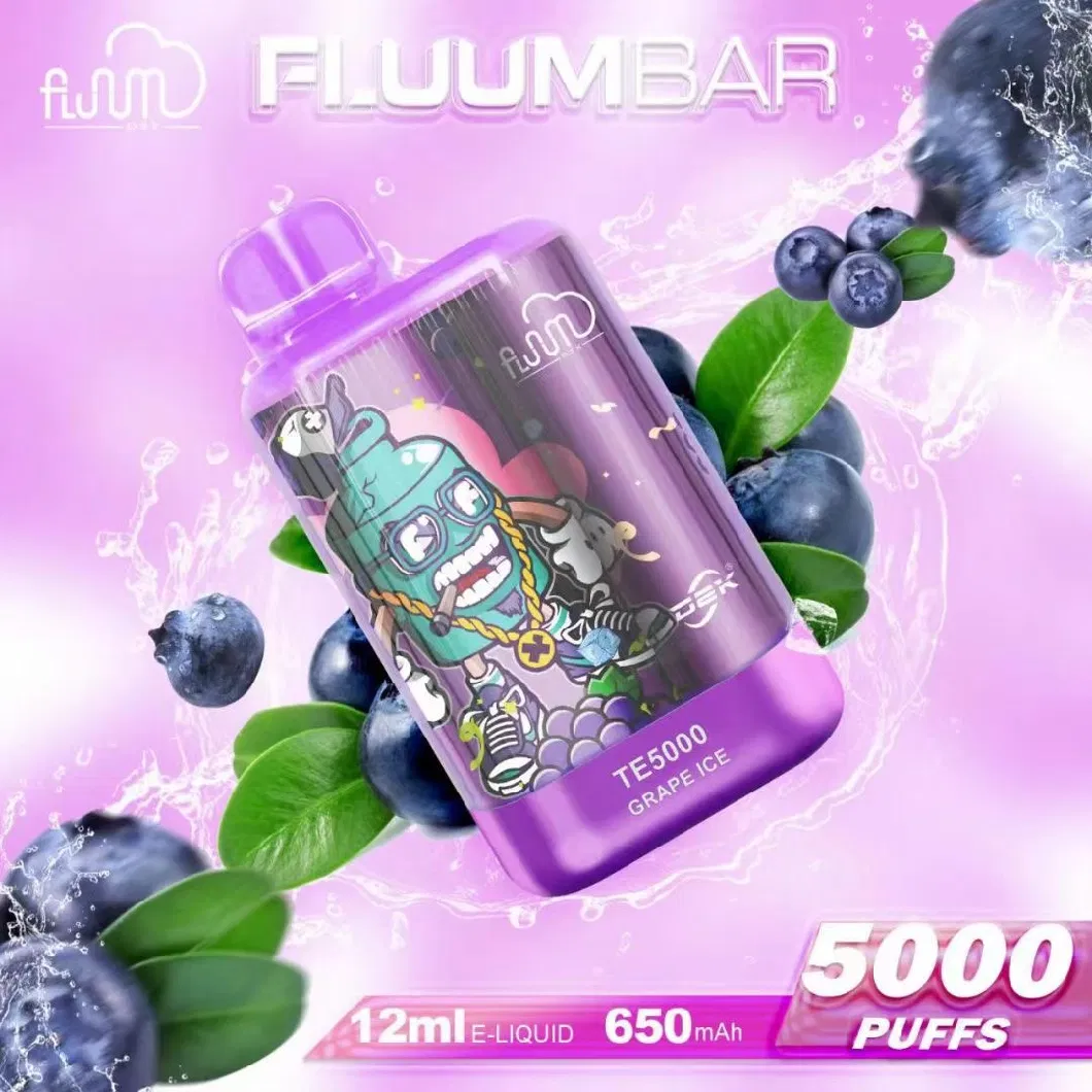 2023 New Popular Fluum Elf Bc5000 Te5000 Puff Bar 2%/5% Nicotine Disposable Vape Rechargeable Lost E-Cigarette Mary Vape