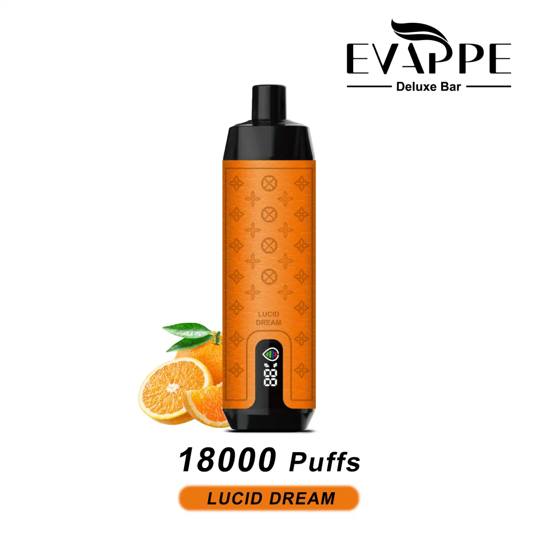 2024 New Hot Evappe Deluxe Bar 18000 Disposable Vape 10 Flavours 18000puffs Electronic Cigarette Vapes