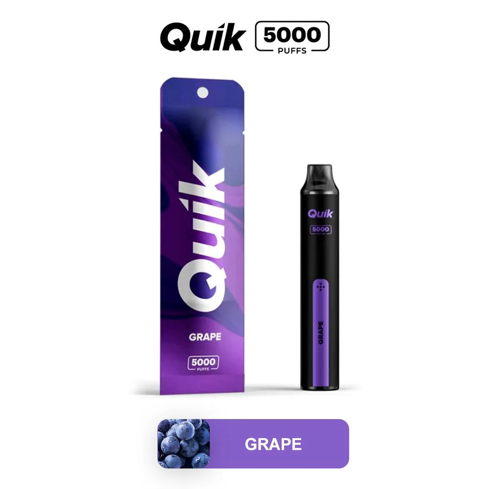 Grape Quik Vape Litchee Low Prie Wholesale Quik Vape 5000puffs Vape