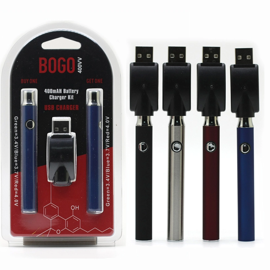 Ooze Slim Clear Series Transparent 400mAh Flex Temp Battery Preheat Adjustable Voltage Fit for 510 Thread Cartridges