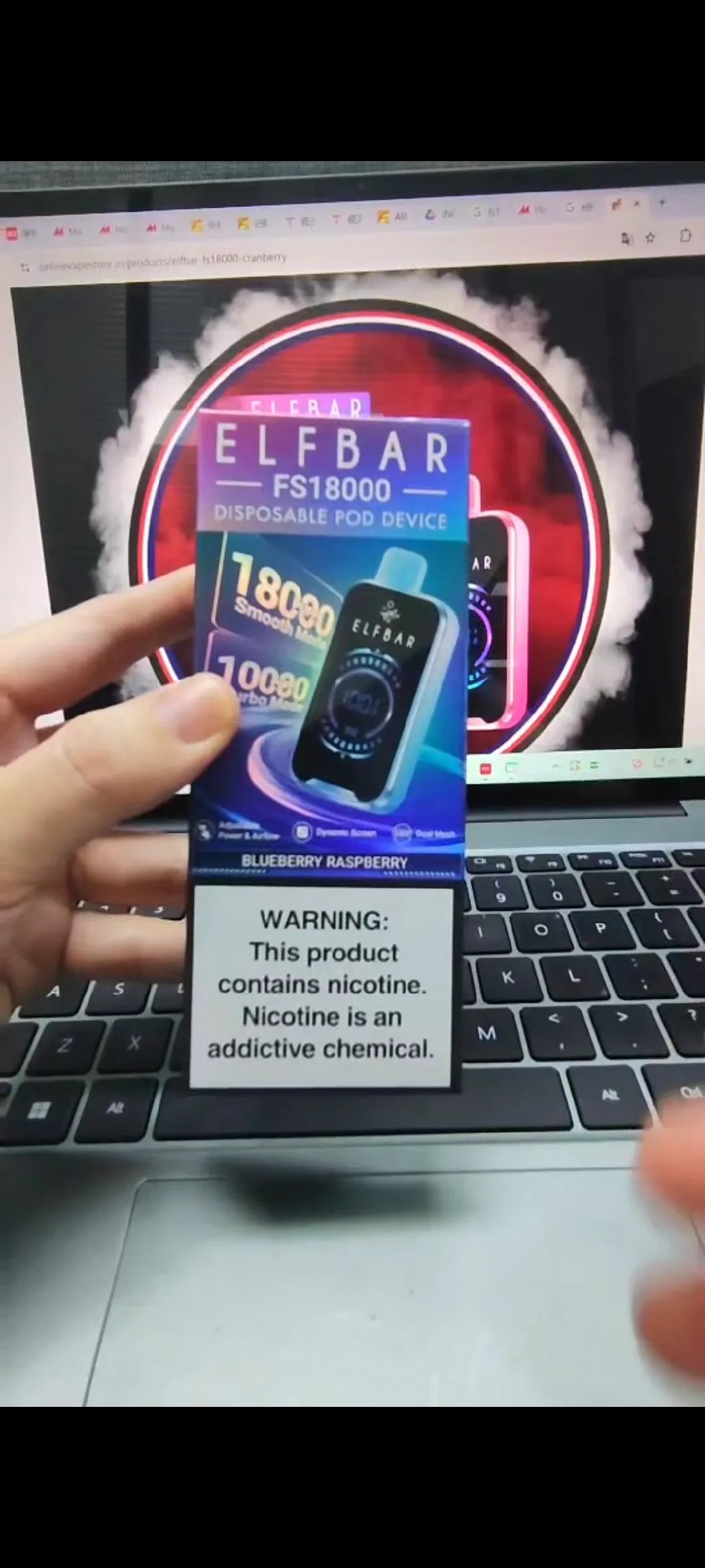 Wholesale I Vape Original Elf Fs 10000puffs 18000puffs Bar Disposable Vape Pen Style Electronic Ecigarette