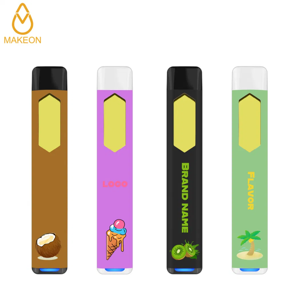 Makeon Dz 2 Gram One Chamber Cotton Free Bucket Ceramic Coil Puffin Favorites Live Resin Diamond Thick Oil Pod Cart Bar Postless Disposable E-Cigarette Vape