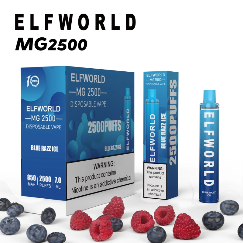 Elf World OEM Vape Kubik Vape 2500 Esco Bar Disposable Vape 2500 Puff Disposable Vape 3500-4500 Puff 2500 Puff Random Tornado E-Cigarette 5%2%0%Nic