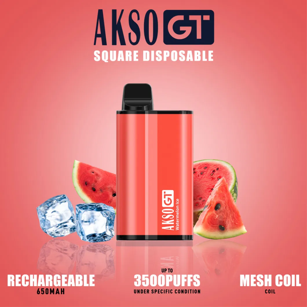 Factory Price Wholesale Disposable E Cigarette Akso Gt 3500 Puffs Rechargeable Electronic Cigarette with High Quality