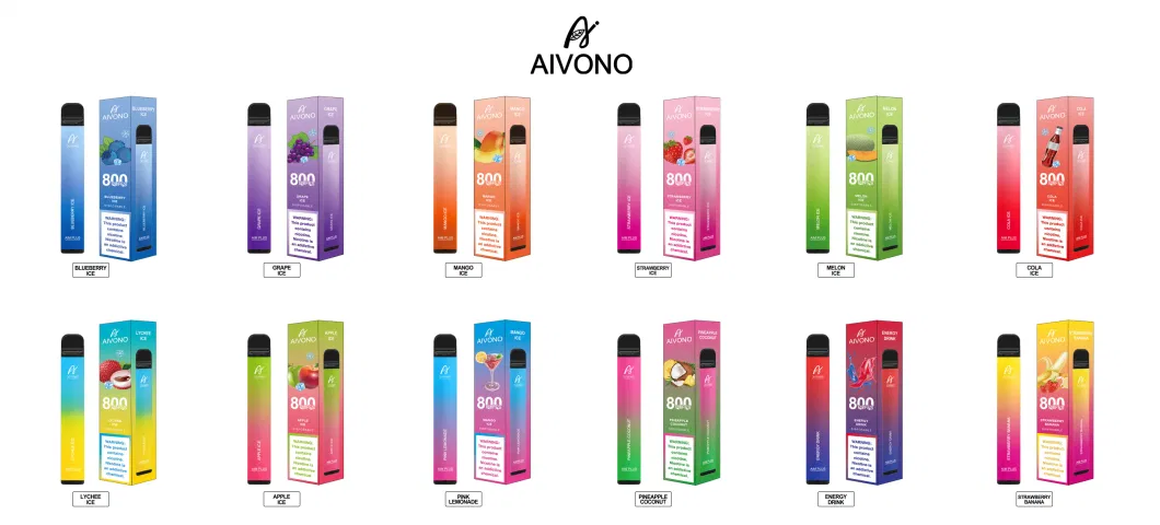 Aivono Disposable Vape 800 Puff XXL Vaper Pod with Variety of Fruit Flavors E Cigarette for Europe Vapor 2% for Vapeuk Germany Europe Ecigs