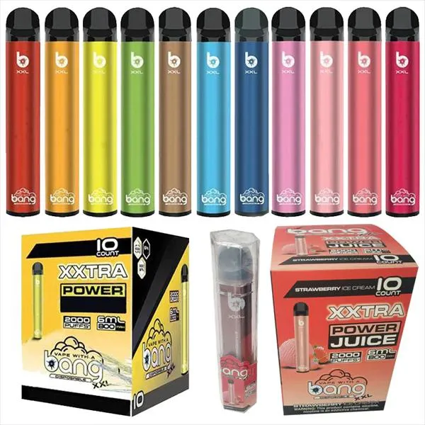 Wholesale Disposable Vape Pen Bang XXL 2000 Puffs 6ml Smooth Taste