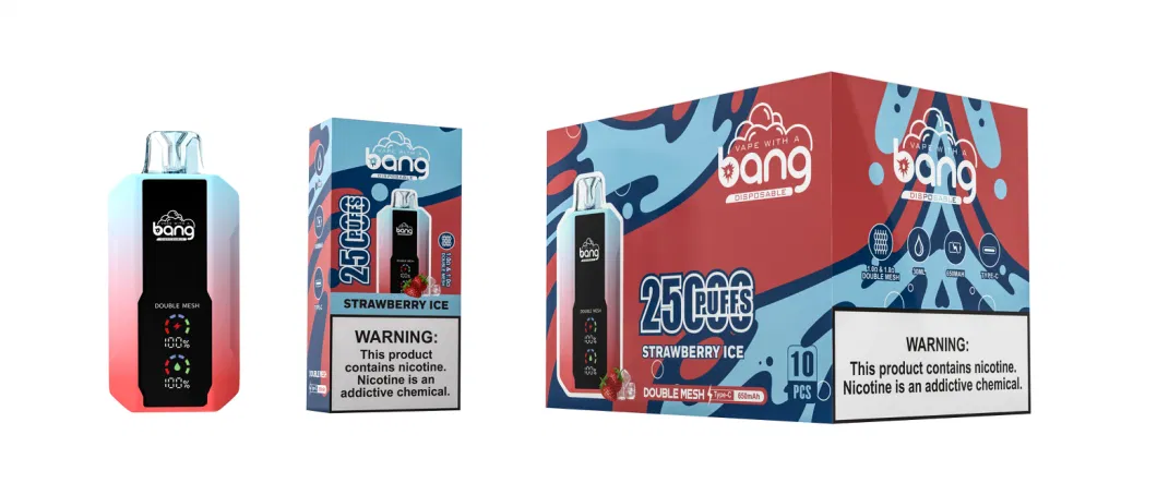 Disposable Pod Vaporizer Bang 25000 Puff Bar Distributors E-Cig Wholesale Disposable Vape Pen