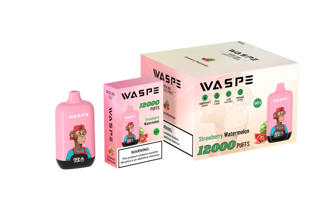 Shenzhen Factory Price 12000 Puffs Waspe Disposable Electronic Cigarette Distributor Smoke Vape