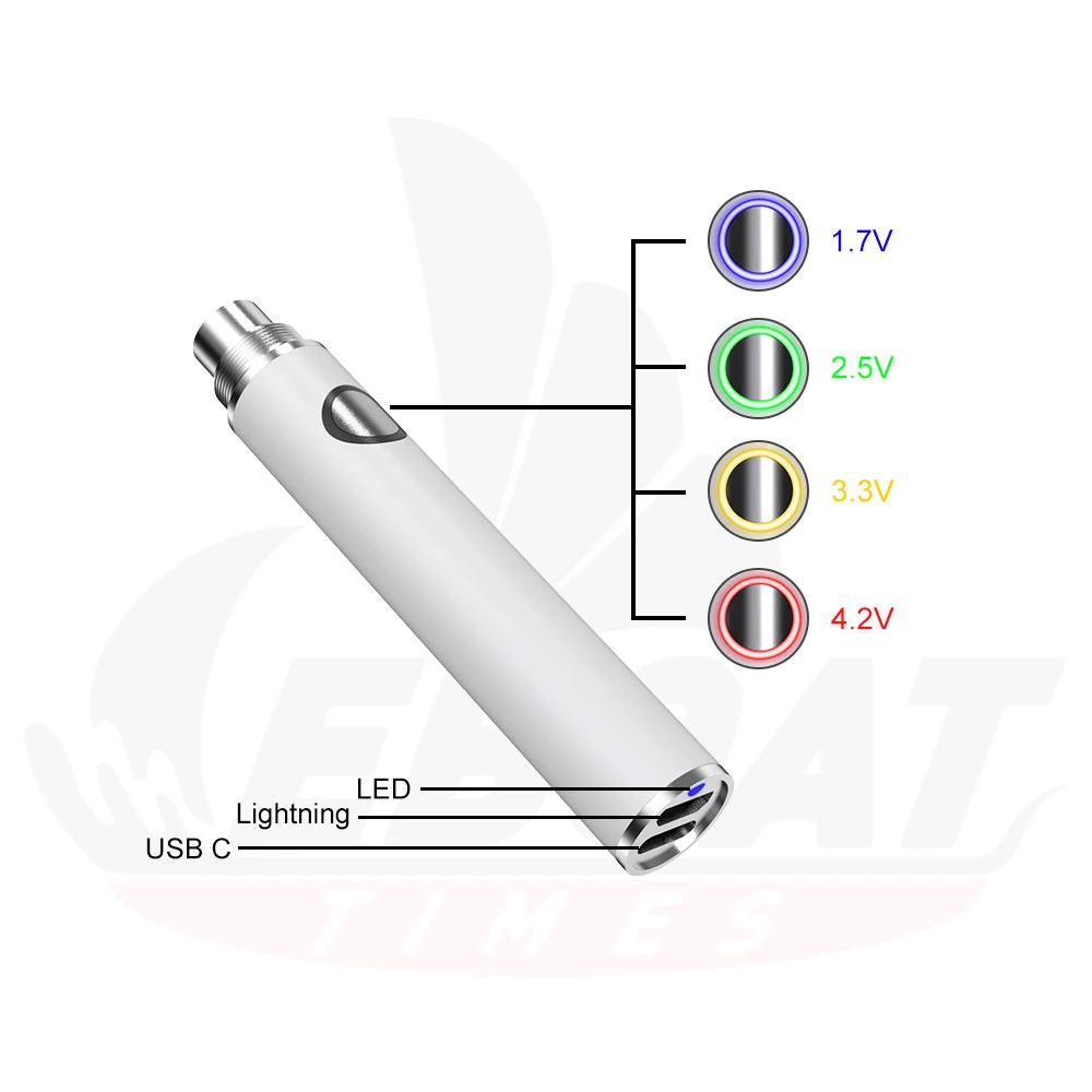 Custom Ooze Duo Battery 650mAh, Thick Oil Vapes Pre Heat Battery 510 Threading