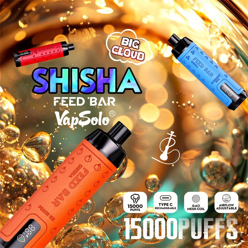 2024 China Crown Feed Barwholesale Cheap Vape Vapsolo Shisha Flavour Hookah Pen 15000 Puffs 25ml E-Liquid EU Warehsoue Disposable Vapes