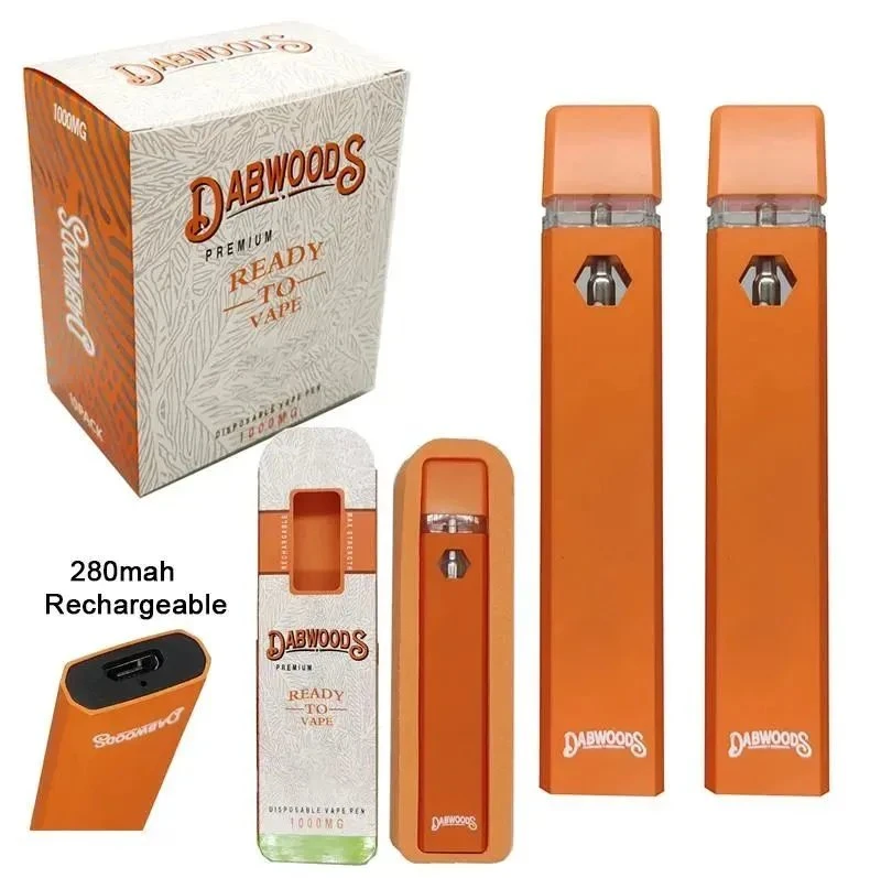 Wholesale Dabwoods Disposable Electronic Cigarette DAB Liquid Diamond Vape Bar Prefilled 1ml 510 Battery Thick Oil Pod Vaporizer Pen