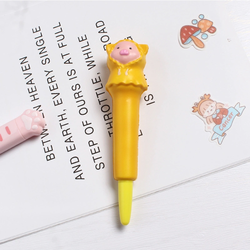 Student Supplies Cartoon Creative Stationery Soft Stress Relieving Pen