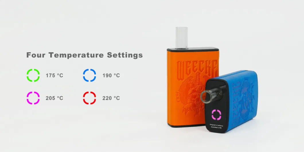 Weecke Best Cheap LED Ceramic Coil Wholesale DAB Herbal Case DAB All in One New Design Dry Herb Wax Vaporizer