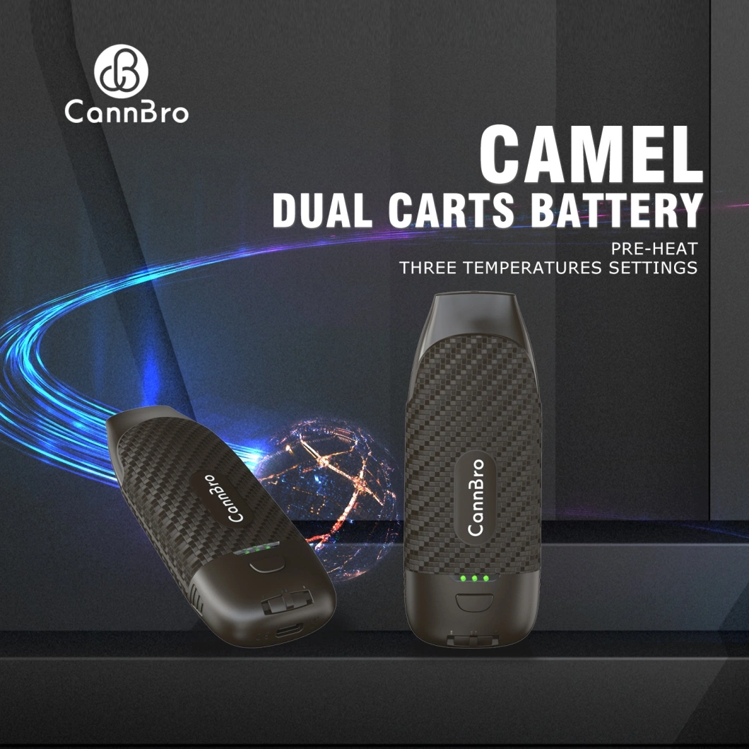 Cannbro 510 Thread Dual Box Style Cartridge Flavor Discreet Ooze Vape Battery