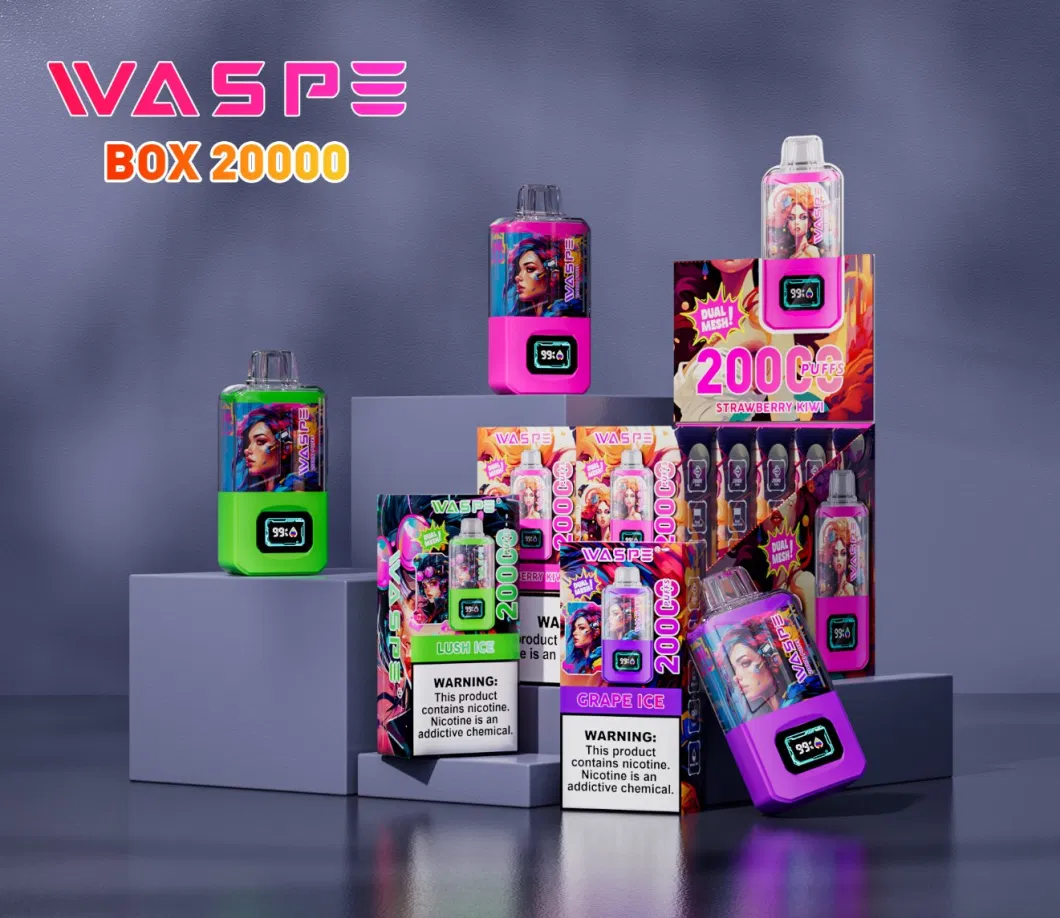 Spain Italy Germany Fast Shipping Waspe Puff 20000 Puffs Digital Bang Box 25ml Puff 25K 20K 15K Randm Disposable E Cigarette Wholesale I Vape