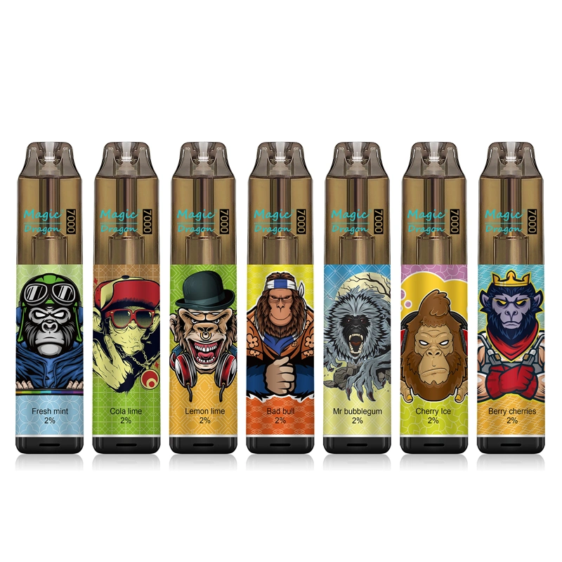 Komodo Magic Dragon 7000 Puff Melon Dragon Fruit Flavour Vape German Warehouse Flavors Can Be Customized