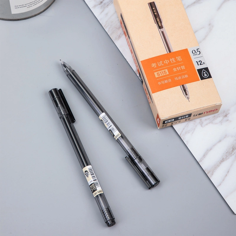 Black 0.5mm Neutral Pen Student Transparent Bar Test Carbon Gel Pen