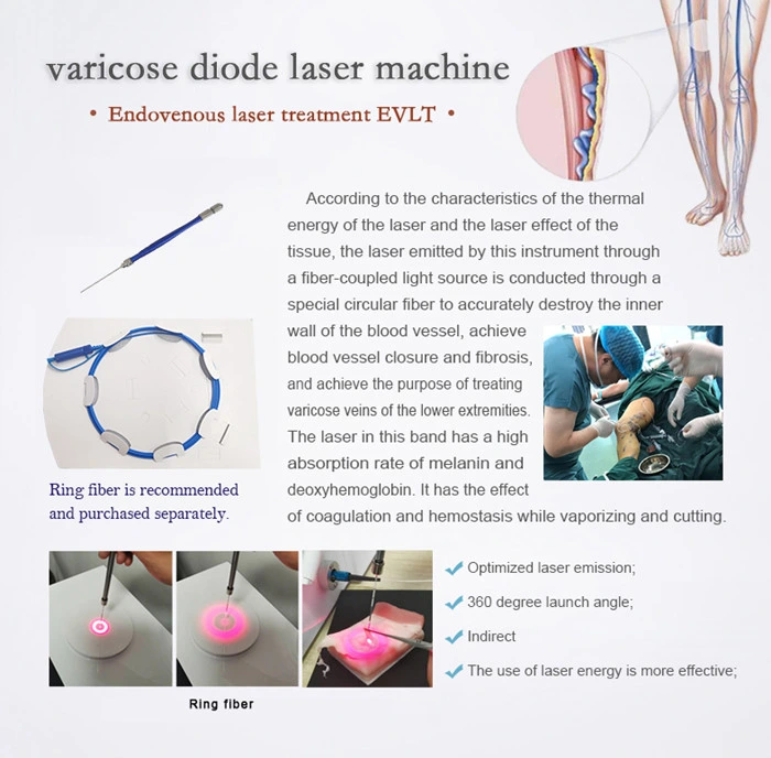 1470nm Fat Melting Laser Endolift Evlt for Varicose Vein Removal Machine