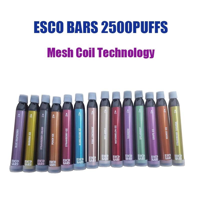 USA Best Seller Esco Bars 2500puffs Disposable E-Cig Electronic Cigarettes