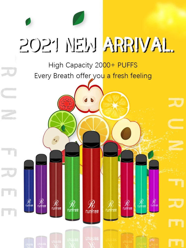 Runfree 2000 Puffs XXL Switch Disposable Vape 2 in 1 Nicotine Fee E Cigarettes