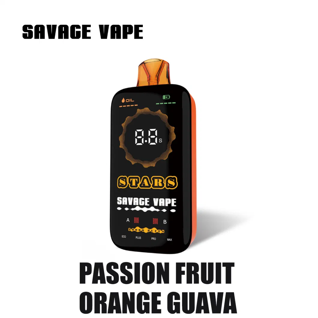 Savage Stars 20000 25000 Puffs 15000 30K Shisha Flavour Hookah Adalya E-Cigarette Germany EU Warehouse Full Screen Display Disposeable Vape