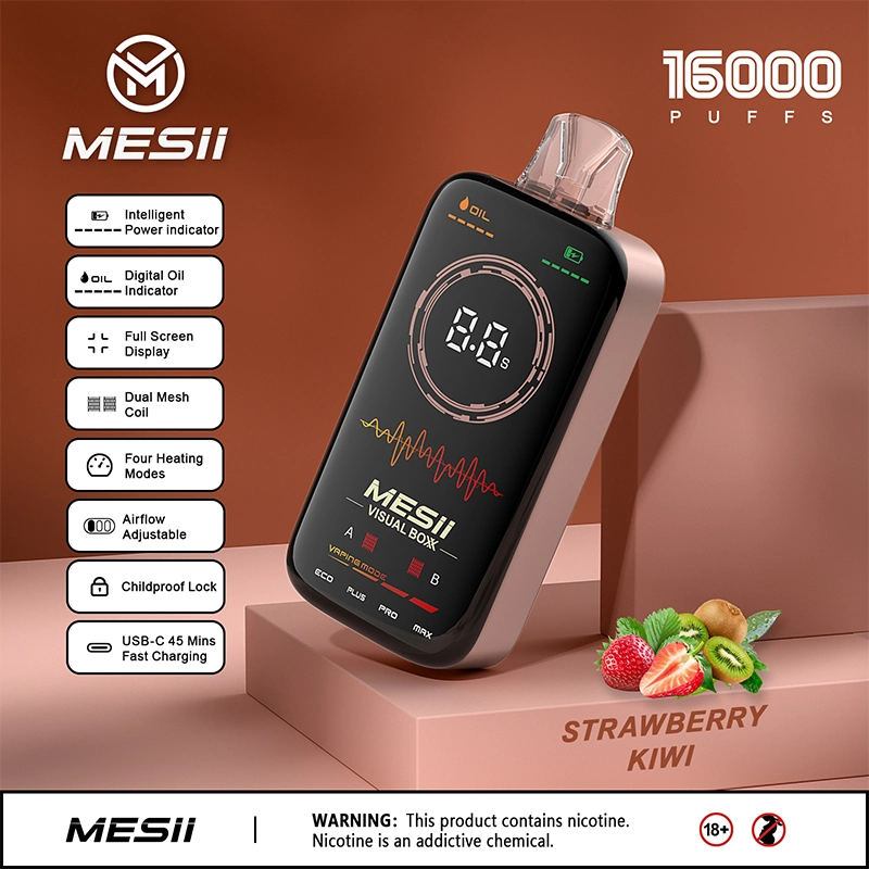 Mesii Visual Box 16000 Puff 16K EU Warehouse Hifancy Mrvi 18K Tornado Touch Bluetooth Crystal 4000/7000/15000 Elf Max Bar E-Cigarette Wholesale Disposable Vape