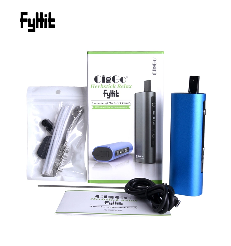 2021 The Latest Ceramic Heating Chamber Dry Herb Vaporizer Fyhit Relax Starter Kit with 2200mAh Dry Herb Vape Pen Start Kit