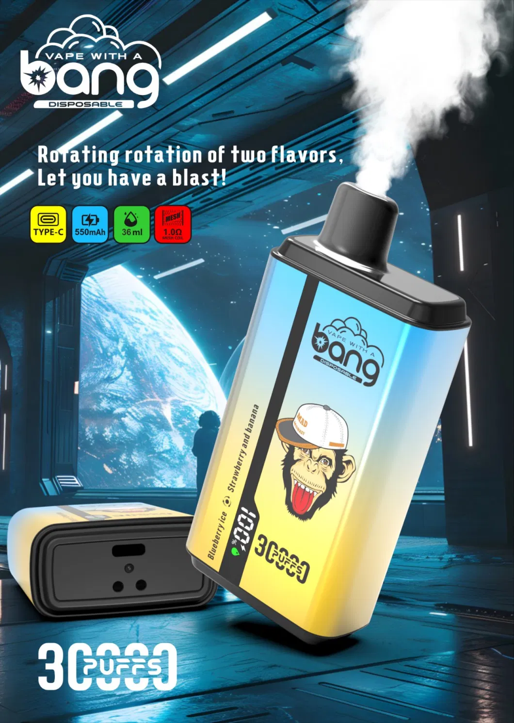 Bang 30000 Puff Double Flavors Smoke Shop Near Me Original Factory Bar Geek Ultra Pulse Disposable Vapes Plus 30K Puffs Filled OEM ODM Available Vape