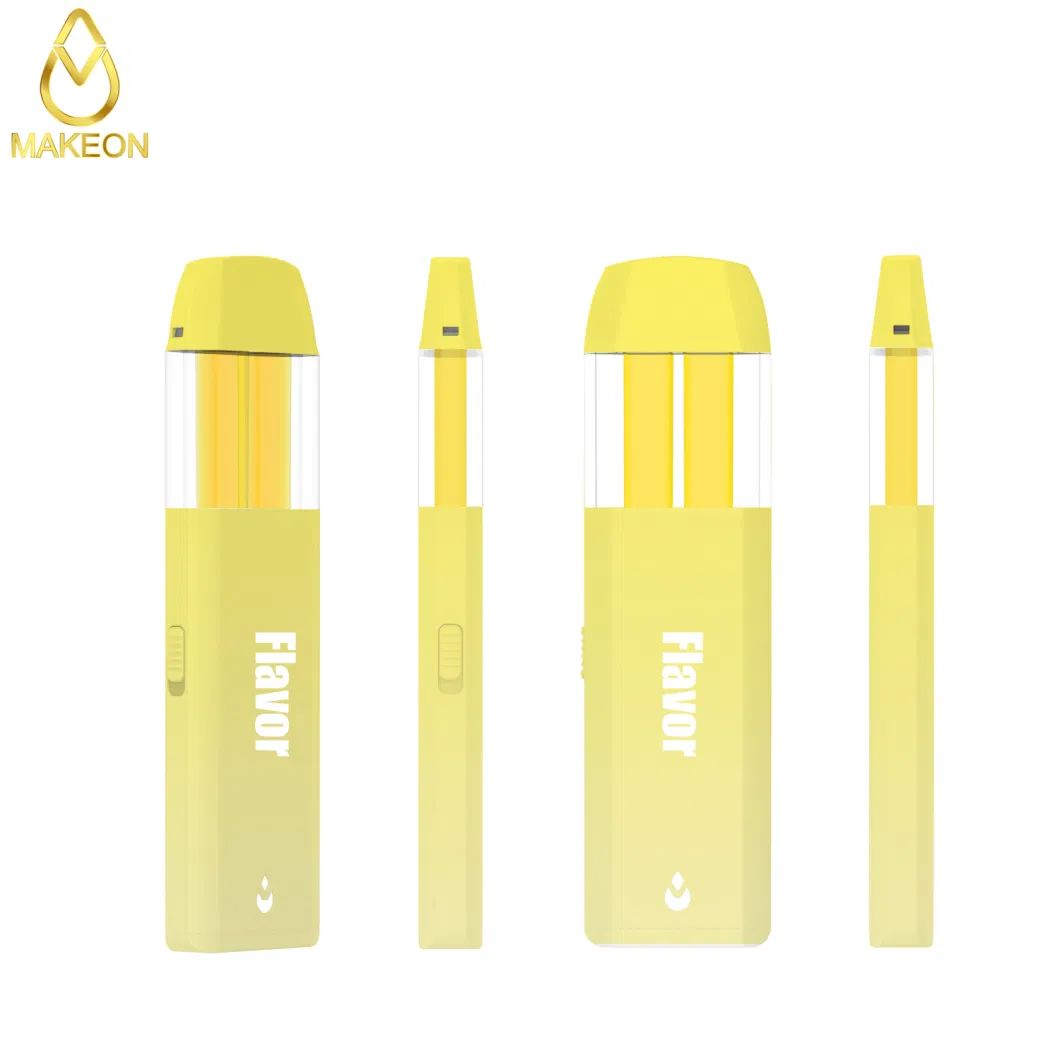 Makeon Custom Dual-Flavor Two Chamber Live Resin Thick Oil Tank Cartridge Pod Bar Updated Choices Labs Device Disposable E-Cigarette Vape Pen