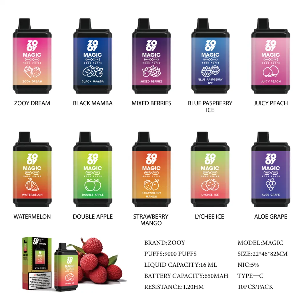 Customized Logo Refilling Juice 10ml Bottle E Juice E Liquid Fruit Flavors 20mg Nic Salt for Disposable Vape E-Cigarette