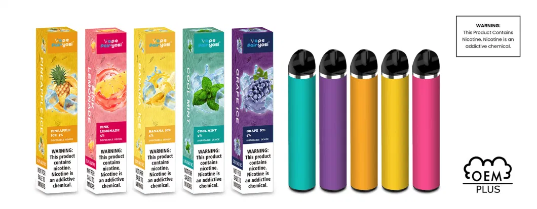 Distributor No Nicotine No Tobacco Disposable Electronic Ecigarette 2000 Puffs Disposable Vape Amazon