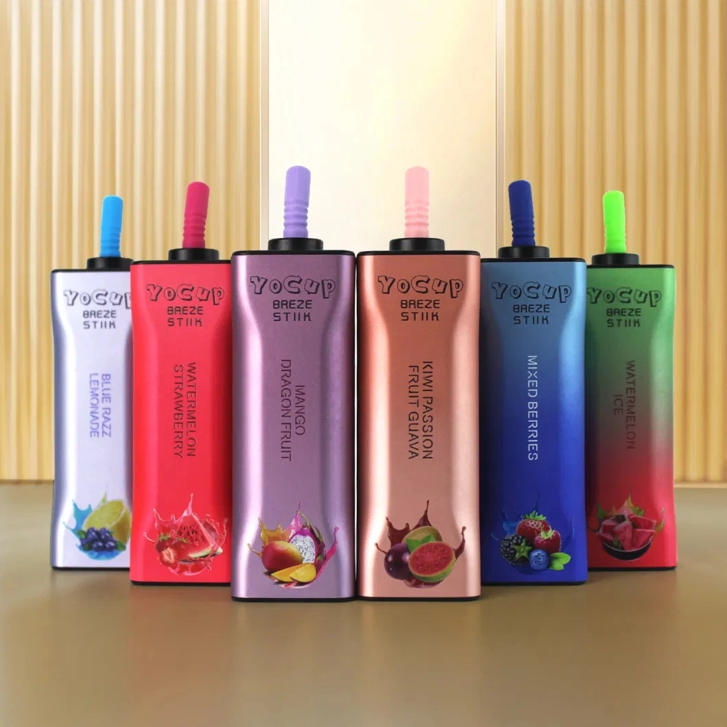 Wholesale Breze Stiik Yocup 8000 Puffs Disposable Electronic Cigarette Multiple Fruit Flavours Vape