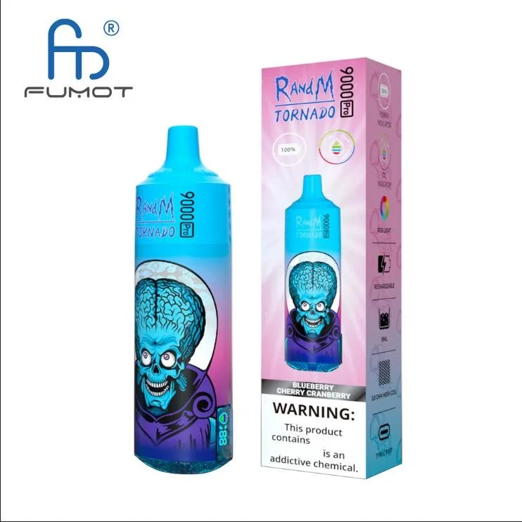 Original Randm Tornado 9000 PRO Puffs Digital Wholesale Puff 9K Vapers Disposable Electronic Cigarette Vape